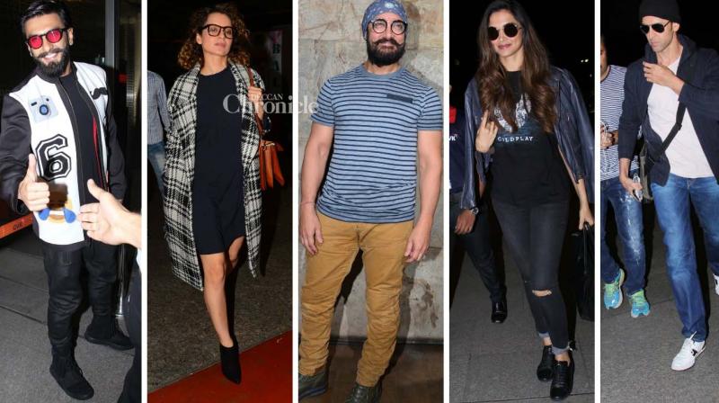 Aamir, Kangana, Deepika, Hrithik, Ranveer, other stars step out in style