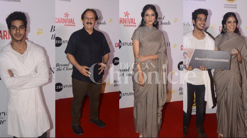In photos: Ishaan and Malavika look lovely at Beyond the Clouds screening