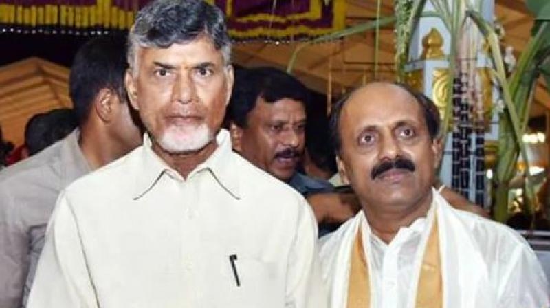 Earlier in the afternoon, TDP President and Chief Minister N Chandrababu Naidu announced the suspension of the MLA from Rajampet. (Photo: Facebook)