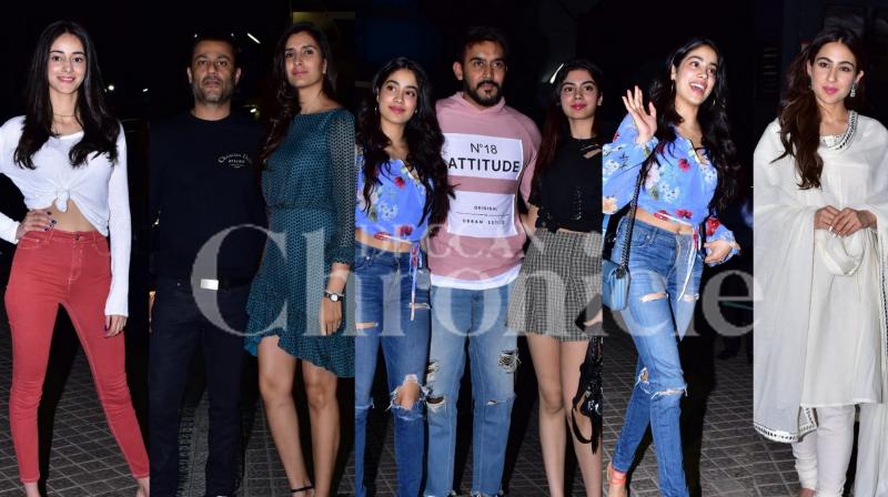 Photos: Janhvi, Ishaan, Ananya and others attend Saras Kedarnath screening