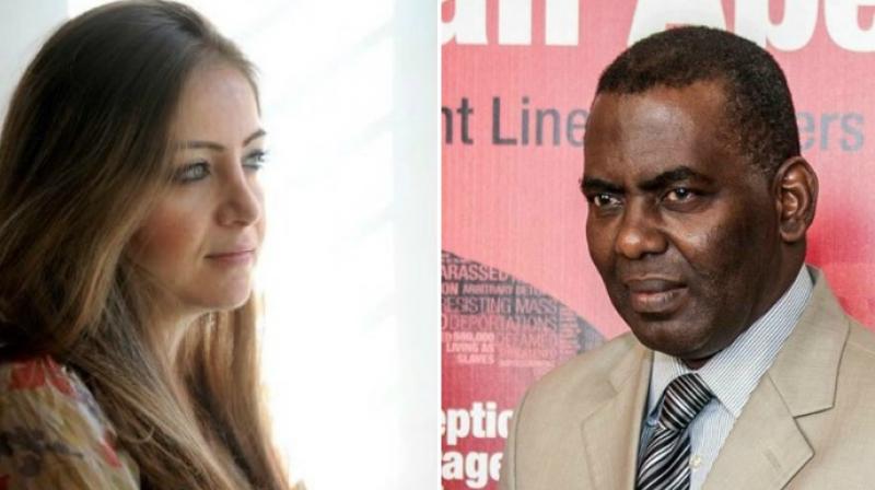 Zaina Erhaim (left) and Biram Dah Abeid (right) (Photo: Twitte)