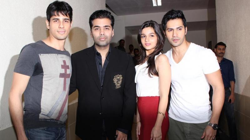 Karan had launched the three in his directorial, Student of the Year.