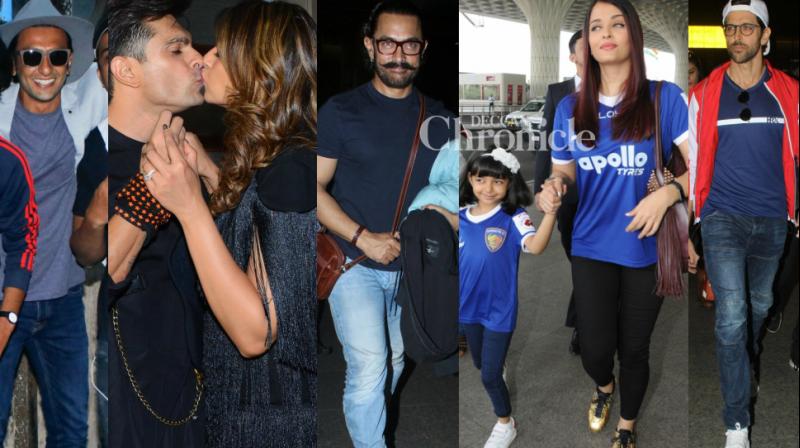 Aamir, Aishwarya, Hrithik, Ranveer, other stars give paparazzi a busy day