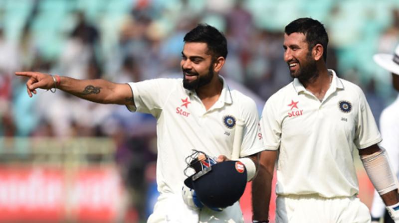Virat Kohli does not always turn over his arm, but when he does, he has devastating effect. (Photo: AFP)