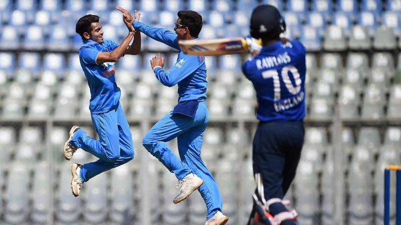 The match between India and England u-19 sides ended in a dramatic draw, as Ishan Porel faltered at the last moment and was caught by Max Holden off Liam White. (Photo: PTI)