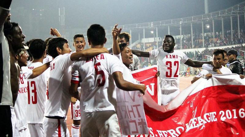 Aizawl FCs feat is comparable to the unheralded English Premier League side Leicester which won the title in 2015-16 season after they were on the verge of relegation the previous year. (Photo: PTI)
