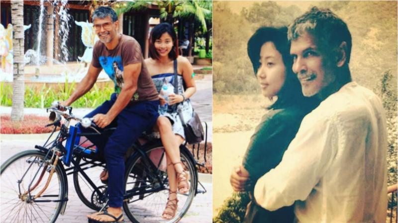 Milind Soman shared the pictures on Instagram.
