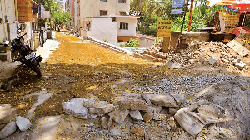 The newly concreted 9th Main Road at Subramanyanagar. (Photo: DC)