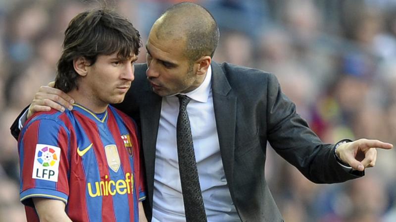 Guardiola, a former Barcelona player and manager, said on Friday he had not tried to sign Messi at any of the clubs he had managed after leaving Spain. (Photo: AFP)