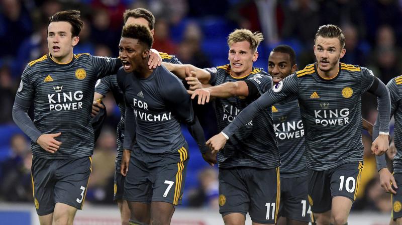 On any other weekend, the showdown between revitalised Arsenal and title-chasing Liverpool would have hogged the spotlight which instead shone on Leicester. (Photo: AP)
