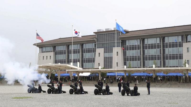 The new 3,510-acre (1,420-hectare) command, whose construction cost USD 11 billion, is the largest overseas US base. (Photo: AP)