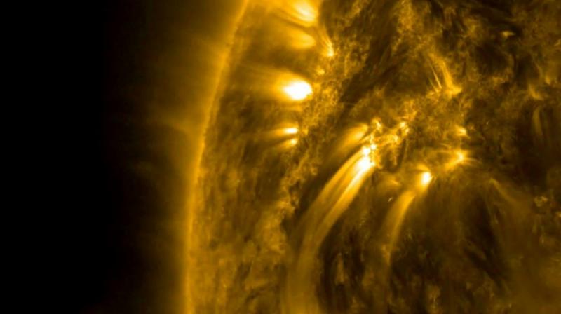 The Suns magnetic poles flip every 11 years in a cycle determined by its rotation rate and luminosity, like other nearby, solar-type stars. (Photo:AFP)