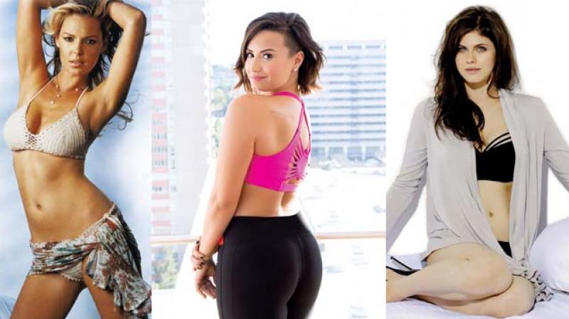 Katherine Heigls beach look is worth trying out, Singer Demi Lovato looks sporty in this bra, ideal for working out and Alexandra Daddario gives us #lingeriegoals. Dont you think?