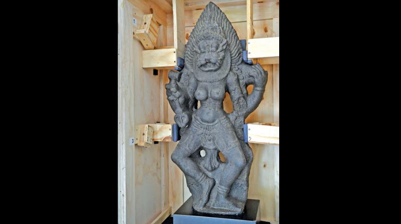 The Narasimhee idol was stolen in 2002, along with five other idols, but the case was registered only in 2015 by the idol wing of Economic Offence Wing, because till then the theft was not reported.