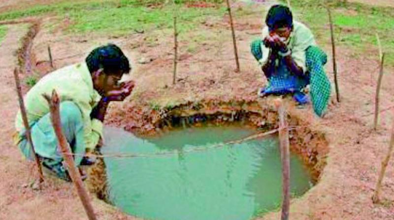 The groundwater department has identified all the 65 overexploited villages in the districts of Nagarkurnool, Jangaon, Siddipet, Karimnagar and Sangareddy and construction of recharge shafts has started