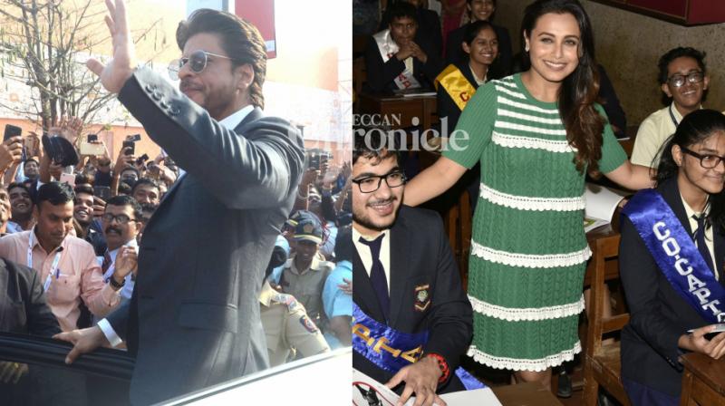 SRK showcases his magnetic personality, Rani goes back to school