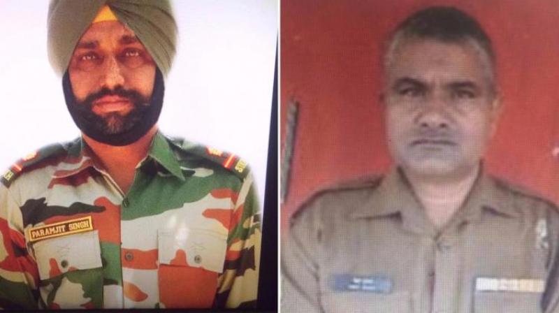 The soldiers killed were Naib Subedar Paramjeet Singh of 22 Sikh Infantry and Head Constable Prem Sagar of 200th Battalion of BSF.