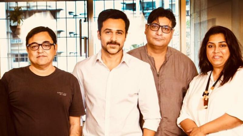 Emraan Hashmi shared this picture with team of Fathers Day on Instagram.