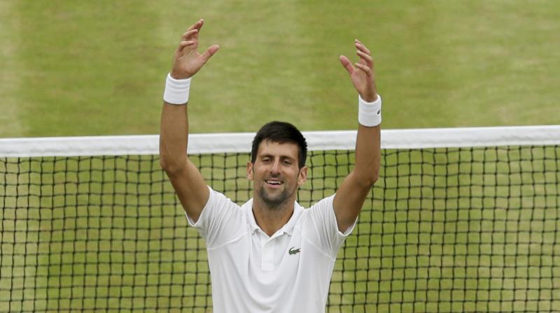 Novak Djokovic ousted Frances Adrian Mannarino despite an injury scare during the match. (Photo: AP)