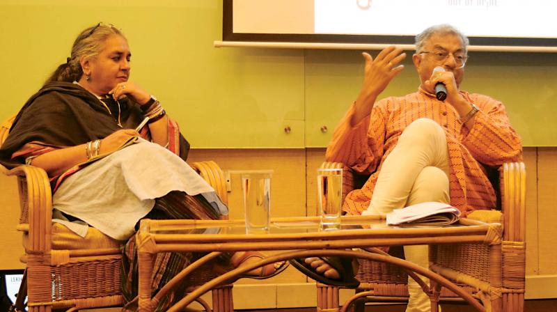 Girish Karnad in conversation with Arshia Sattar at Lekhana 2017 on Friday