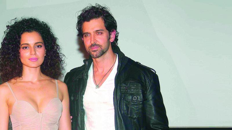 Hrithik Roshan and Kangana Ranaut