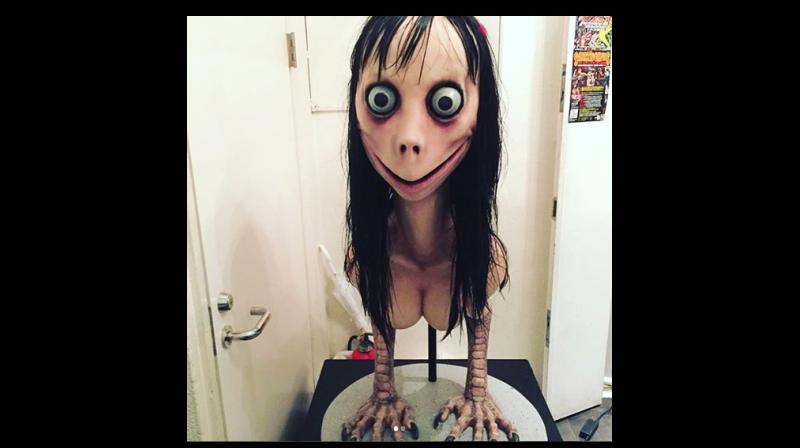 The grotesque woman has enlarged features including bulging eyes. It had been ripped off from Japanese doll artist Midori Hayashi. (Instagram/ xperience1282)