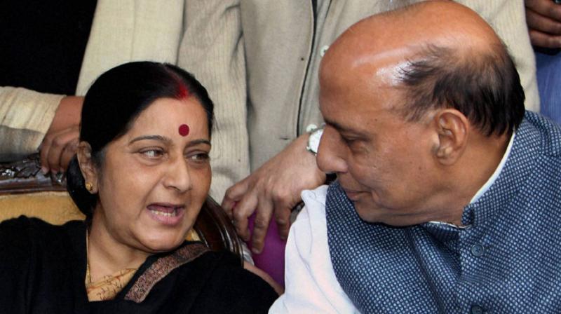 External Affairs Minister Sushma Swaraj will give updates to the opposition parties on the dispute (Photo: PTI)