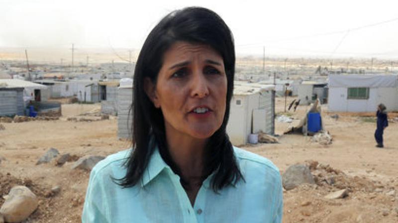 US envoy Nikki Haley cited Trumps stepped-up action to try to hasten a political solution to the war, including a strike punishing Assads forces for using chemical weapons that the Syrian opposition and its backers have enthusiastically applauded.
