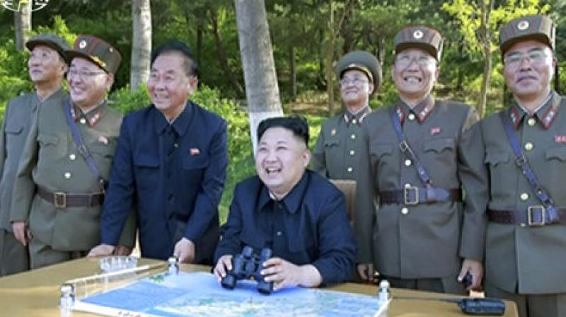 Kim told the Korean Peoples Army (KPA) officials and those at the academy that the weapon systems capability has been upgraded compared with last year in terms of efficiency to detect and track targets, as well as strike accuracy. (Photo: AP)