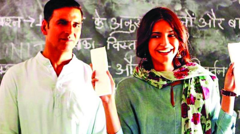 A still from the movie Padman which dealt with menstrual hygiene