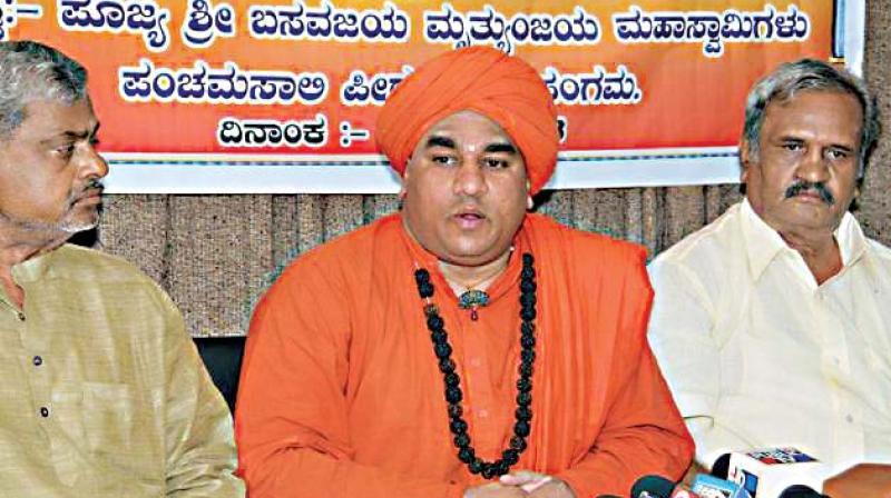 A file photo of Jayamrutunjaya Swamiji of Kudalangama Peetha