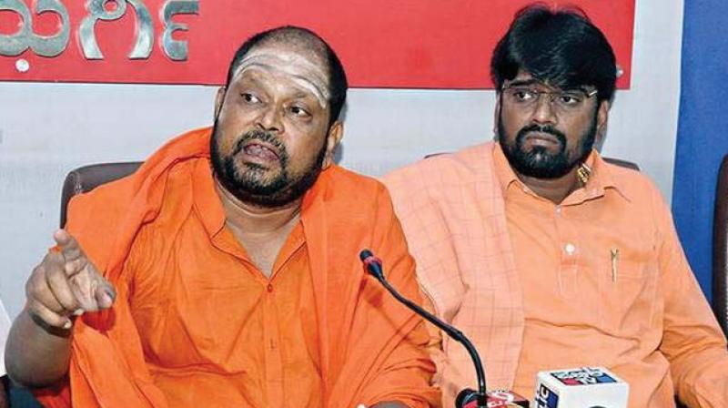 A file photo of Jagadguru Sarangdhara Desikendra Swami of Saranga Matha in Srisailam