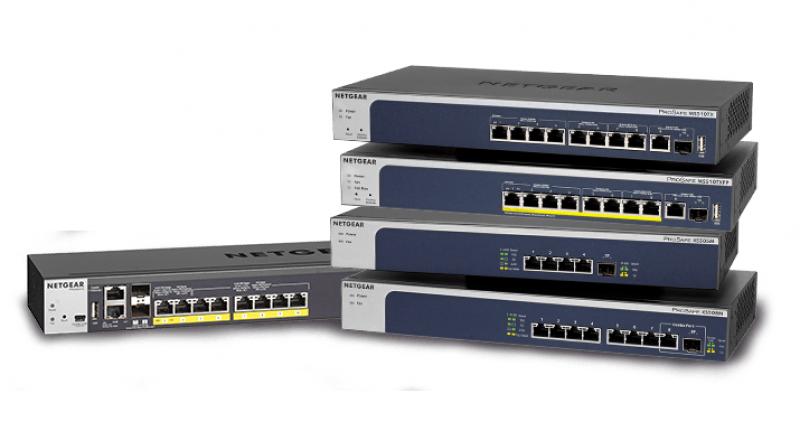 Each of the multi-speed copper Ethernet ports automatically detects the speed requested by the connected device, the quality of the cabling and provides the appropriate connection at one of five speeds.