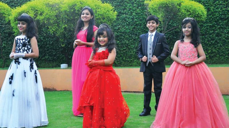 Five students from Kozhikode schools who will represent India at Prince and Princess International to be conducted at Thailand between July 26 and 30.
