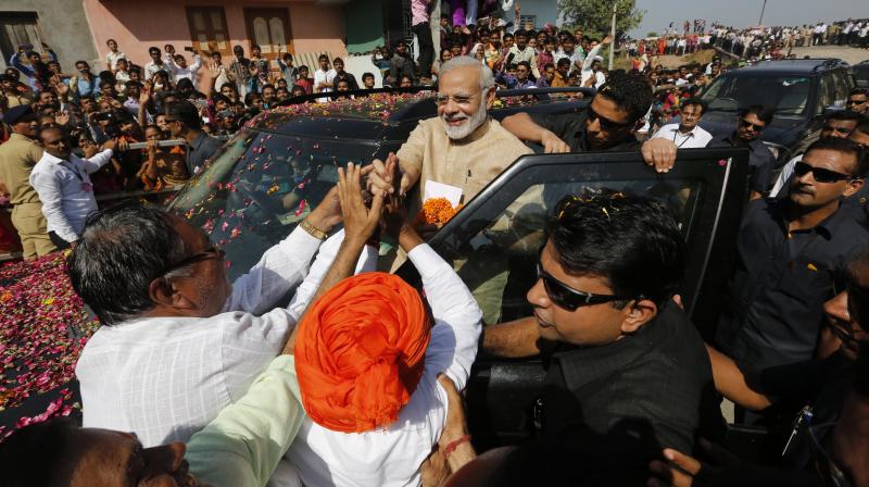 Narendra Modi, who once sold tea at the Vadnagar railway station, recalled his journey to Delhi from Gujarat where he was the chief minister for 13 years from 2001. (Photo: PTI)