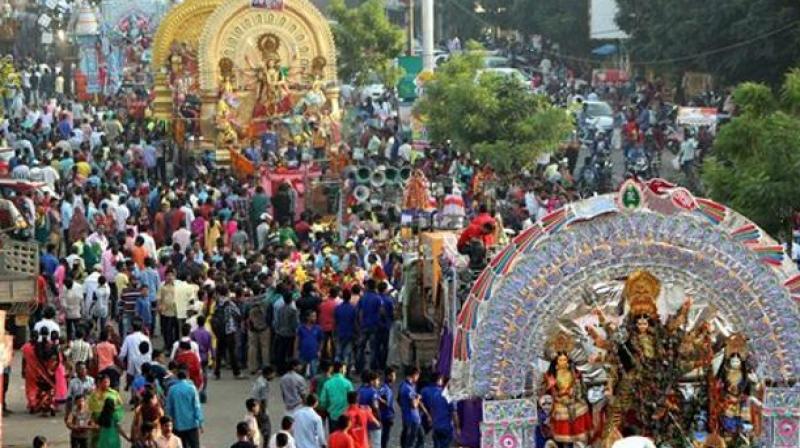 On August 23, West Bengal CM Mamata Banerjee sparked a controversy when she declared that Durga idols would not be immersed after 6 pm on September 30 and October 1 because of Muharram. (Photo: File | PTI)