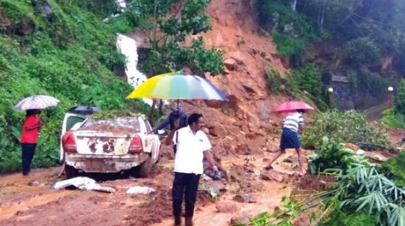 Landslides destroyed every house and building in the area. Our home stay is also completely damaged and fortunately, there were no guests. (Representational Image)