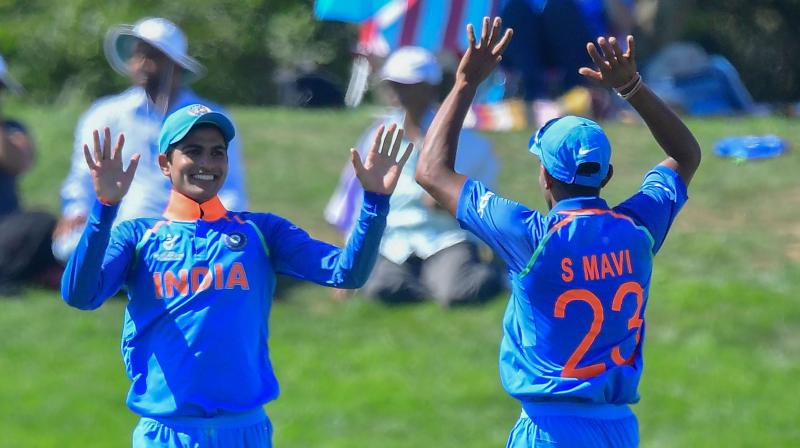 The Prithvi Shaw-led India U-19 cricket team will face Australia in the final of the ICC U-19 World Cup on Saturday. (Photo: AFP)