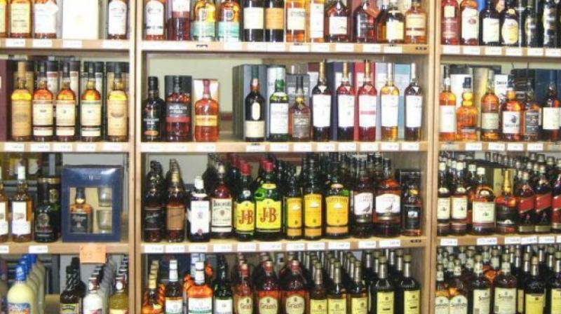 When the police were busy in this operation, unidentified suspects looted Nava Durga wine shop, which is about 3.4 km away from the JNNURM Colony.    (Representational image)