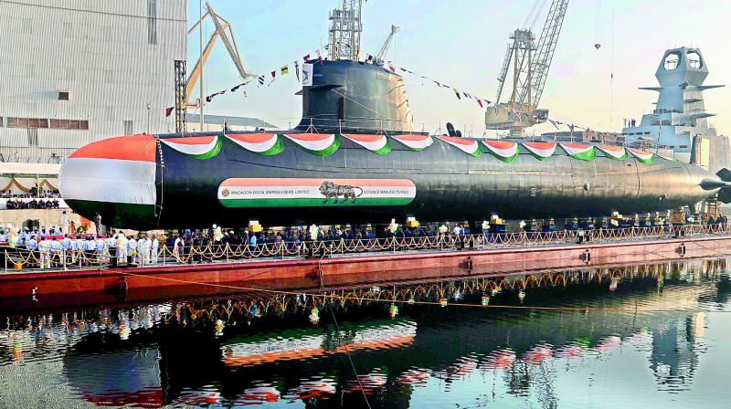 INS Khanderi is Navys second Scorpene-class submarine
