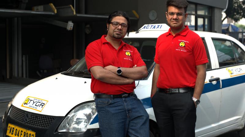 Dipanjan and Aditya (L-R), Founders of TYGR App.