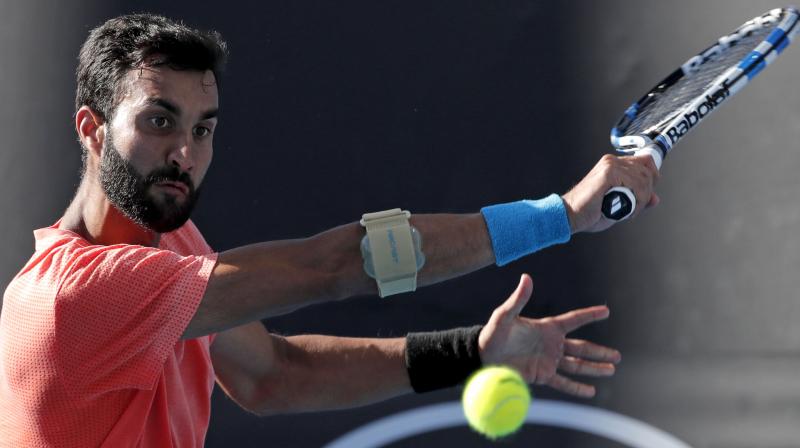 Yuki Bhambri struggled to rein in his unforced errors and played well only in patches as his third Australian Open appearance ended with a straight-set first-round defeat at the hands of a seasoned Marcos Baghdatis on