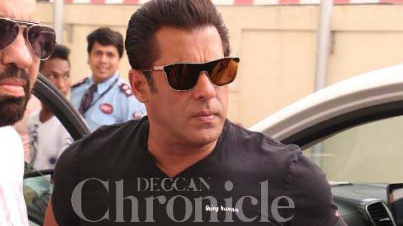 Salman Khan at Race 3 trailer launch.