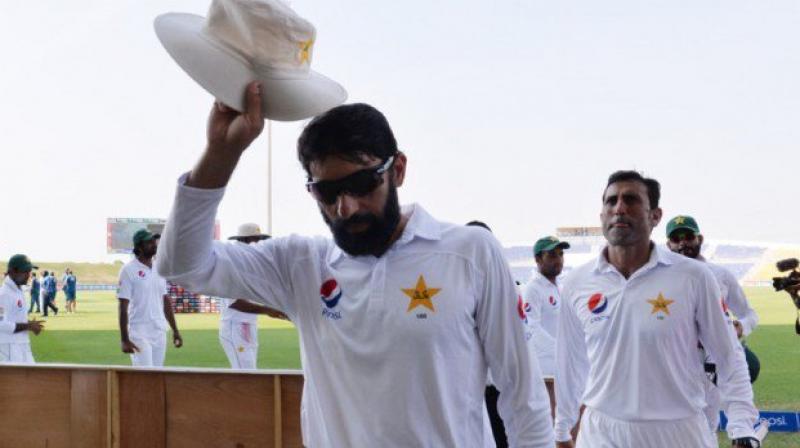 Misbah-ul-Haq, who will play his last Test on May 10, led the side in a total of 55 Test matches, winning 25, losing 18, and drawing 11 matches. (Photo: AFP)