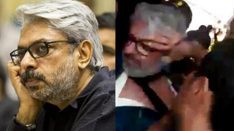 The attack on Bhansali was also captured on camera.