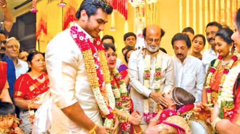 The bride Soundarya had also posted  a poignant picture of the wedding ceremony.