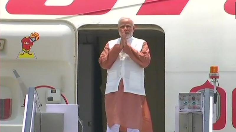 Prime Minister is scheduled to visit the India-Singapore enterprise and innovation exhibition. (Photo: ANI | Twitter)
