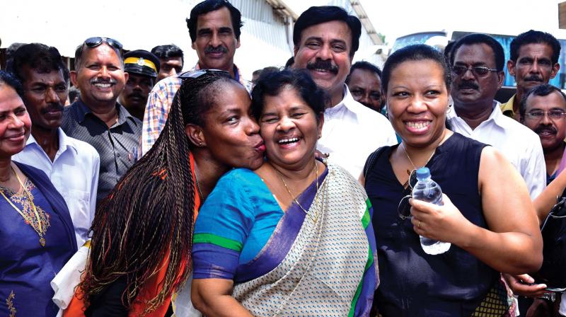 African envoys with minister Mercykkutty Amma during the Cashew Conclave. (Photo: DC)