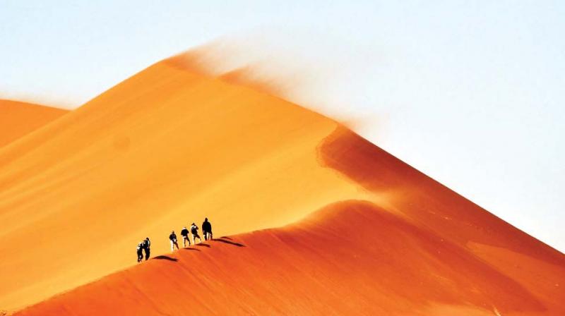 The Sossusvlei dunes in Namibia