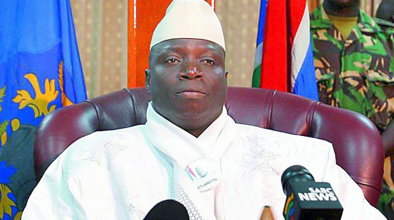 Gambias exiled strongman Yahya Jammeh.